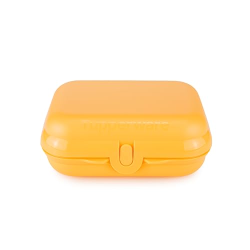 Tupperware Eco+ Kleiner-Twin (gr.2) orange Brotdose Brotbox Pausenbox Snackbox Sandwichbox Lunchbox (inkl. 1x Bio Saatgut) von Tupperware