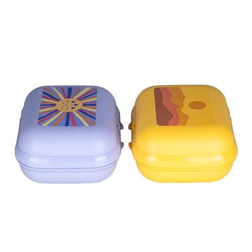 Tupperware Eco+ Twin lila + Twin flieder Sonnenmotiv Brotdose Brotbox Pausenbox Snackbox Sandwichbox Lunchbox + Orangenschäler rot Tupperware Eco+ Twin lila + Twin flieder Sonnenmotiv Brotdose Brotbox Pausenbox Snackbox Sandwichbox Lunchbox + Orangenschäler rot von Tupperware