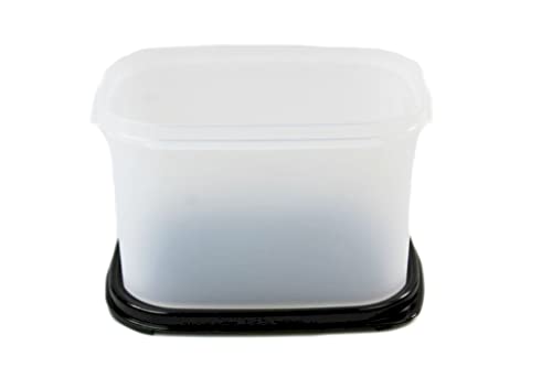 Tupperware Eidgenosse 1,9 L schwarz Quadratisch Kompaktbehälter Vorrat Modular von Tupperware