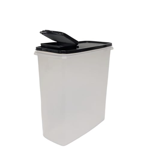 Tupperware Eidgenosse 4,5 Liter schwarz transparent mit Schütte Vorratsdose Vorrat Dose Modular 4500ml von Tupperware