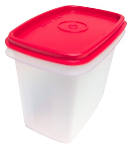 Tupperware Eidgenosse Quadratisch Rund Kompaktbehälter Vorrat Modular Kühlschrank System rot (0,8 Liter rot) von Tupperware
