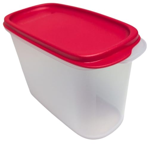 Tupperware Eidgenosse Quadratisch Rund Kompaktbehälter Vorrat Modular Kühlschrank System rot (1,1 Liter rot) von Tupperware
