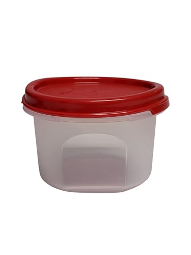 Tupperware Eidgenosse Quadratisch Rund Kompaktbehälter Vorrat Modular Kühlschrank System rot (200ml rot) von Tupperware