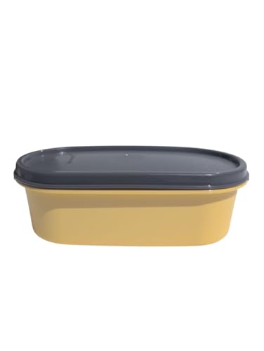 Tupperware Eidgenosse oval Rund Kompaktbehälter Vorrat Modular Kühlschrank System 500ml 500 ml (gelb) von Tupperware
