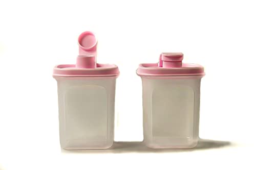 Tupperware Erfrischer 350 ml (2) rosa Eidgenosse Saft Kanne Mess & Go Circular 37682 von Tupperware