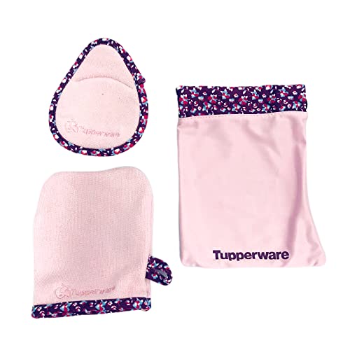 Tupperware FaserPro Abschmink SET rosa pink Mikrofaser Faser Pro Rarität von Tupperware