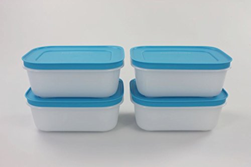 Tupperware Freezer Mates Small Low 450 ml blau (4) 11283 von Tupperware