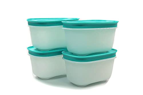 Tupperware Gefrier Behälter 170 ml weiß Minze (4) EIS-Kristall Dose Eiskristall Gefrier-Behälter 38239 von Tupperware
