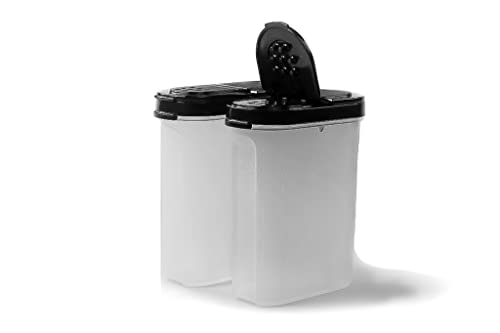 Tupperware Gewürz-Riese 270 ml (2) schwarz Gewürz Behälter Gewürzbehälter groß von Tupperware