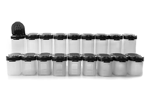 Tupperware Gewürz-Riese 270 ml (9) schwarz + Zwerge 120 ml (9) schwarz Gewürz Behälter von Tupperware