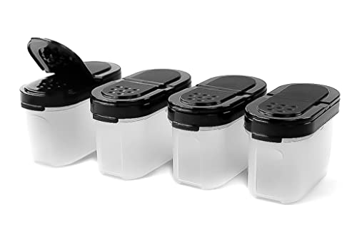 Tupperware Gewürz-Zwerge 120 ml (4) schwarz Gewürz Behälter Gewürzbehälter klein 37573 von Tupperware