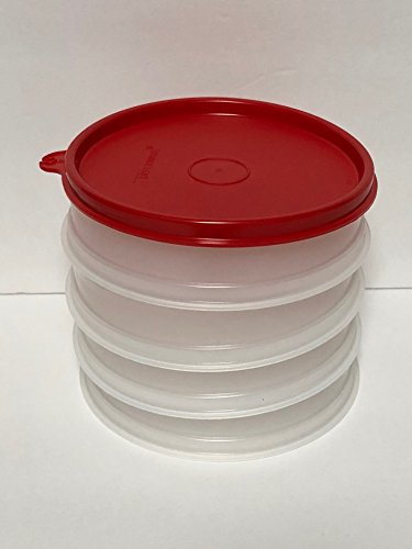 Tupperware Hamburger Gefrierschrank-Set, 4 Behälter, rote Dichtung Tupperware Hamburger Gefrierschrank-Set, 4 Behälter, rote Dichtung von Tupperware