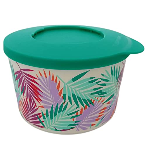 Tupperware Iluminas 800 ml Tropical Türkis Behälter rund Vorratshaltung Illumina mit klick System stapelbar von Tupperware