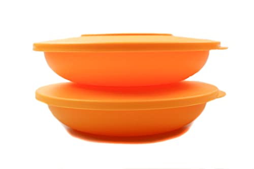 Tupperware Junge Welle Teller 700 ml orange Swingtime mit Deckel Schale (2) von Tupperware