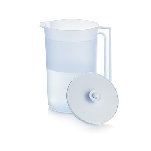Tupperware Kanne Wasserkrug Milchkannr Pitcher 3,75 Liter auslaufsicher mit Druckdeckel BPA-frei hellblau von Tupperware