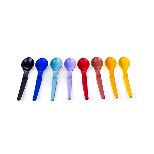 Tupperware Kinder Hängelöffel Regebogen Set (8) Baby Löffel Plastiklöffel von Tupperware