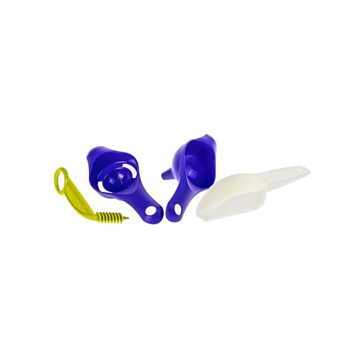 Tupperware Küchenhelfer Set Tricher + Eitrenner + Mehlschaufel + Drehspirale (inkl. 1x Magnet-Raupe) von Tupperware