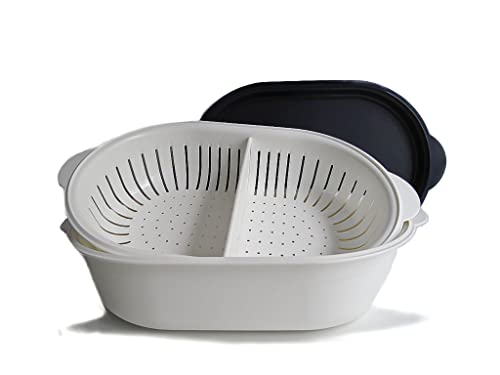Tupperware Küchenhelfer Sieb Super Servierstar 4,0 L schwarz-weiß Küchenchef 2306 Tupperware Küchenhelfer Sieb Super Servierstar 4,0 L schwarz-weiß Küchenchef 2306 von Tupperware