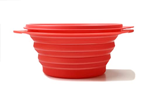Tupperware Küchenhelfer Teller Mini-Max 700 ml lachs Faltteller mit Deckel von Tupperware