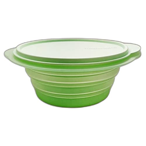 Tupperware Küchenhelfer Teller Mini-Max 950 ml hellgrün grün Faltteller mit Deckel von Tupperware