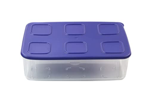Tupperware Kühlschrank Clear Mates 1,6 L Clear blau Frische-Turm Dose Behälter von Tupperware