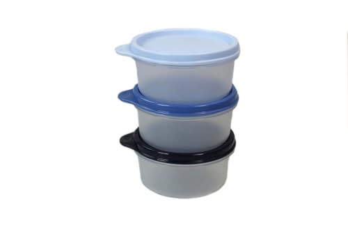 Tupperware Kühlschrank Julchen 200 ml hellblau+blau+dunkelblau Mini Panorama von Tupperware