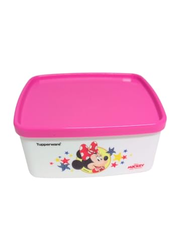 Tupperware Kühlschrank-System Eidgenosse Kompaktbehälter Vorrat Modular Kühlschrank System (gelb 1 Liter) (500ml Mickey pink) von Tupperware