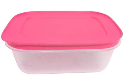 Tupperware Kühlschrank-System Eidgenosse Kompaktbehälter Vorrat Modular Kühlschrank System (gelb 1 Liter) (pink 450ml) von Tupperware