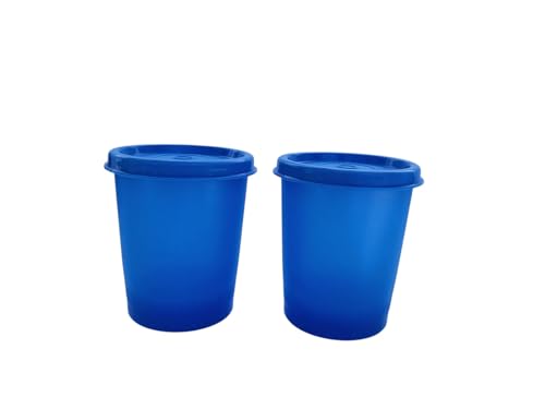 Tupperware Kühlschrank Wichtel Midgets 120ml 120 ml Mini 2er Set Liliputbecher Set mit 2 Dosen (blau) von Tupperware