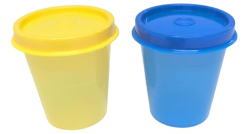 Tupperware Kühlschrank Wichtel Midgets 60ml Mini Set Liliputbecher Wichtelbecher Minis (türkis + pink) von Tupperware