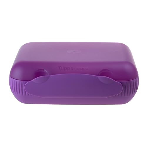 Tupperware Lunchbox mit Trennwand Brotbox lila (inkl. 1x Magnet-Raupe) von Tupperware