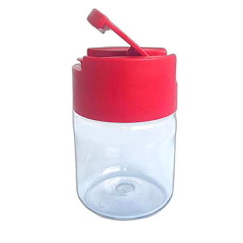 Tupperware Manhattan Manhatten Mini 130 ml rot transparent klarsicht Ausgießer Essig Öl Soja Sauce Milch Exclusiv von Tupperware