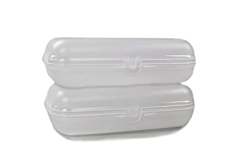 Tupperware Maxi-Twin to Go transparent (2) Brotdose Dose Lunchbox Maxitwin 37019 von Tupperware