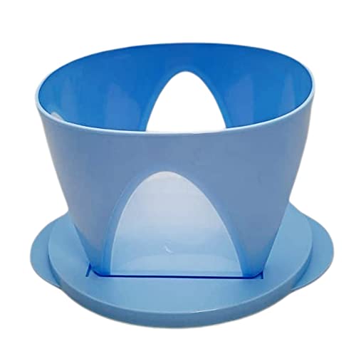 Tupperware Mediterrano 1,5 L hellblau blau Schale Servierschale mit Sichtfenster von Tupperware