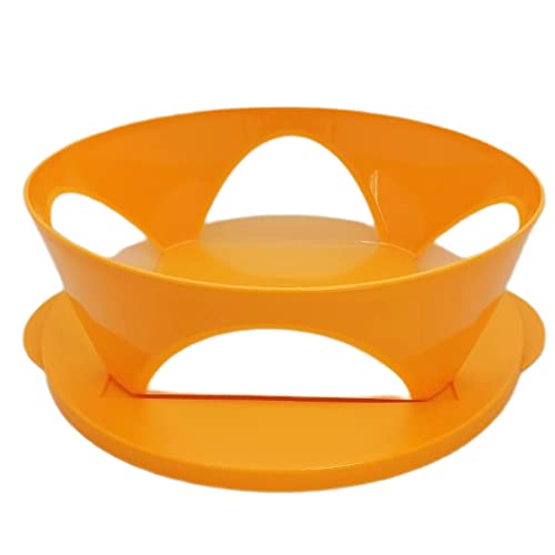 Tupperware Mediterrano 2,5 L C141 orange Schale Servierschale mit Sichtfenster von Tupperware