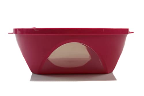 Tupperware Mediterrano 2,5 L pink Schale Servierschale mit Sichtfenster von Tupperware