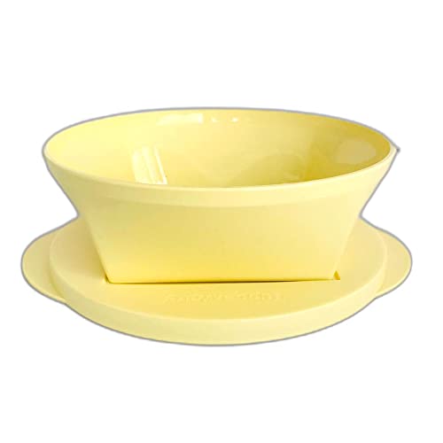 Tupperware Mediterrano Schüssel 600 ml hellgelb gelb Servierschüssel Servierschale Salatschüssel von Tupperware