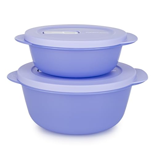 Tupperware MicroTup CrystalWave Behälter 560 ml + 1,3 L flieder(inkl. 1x Lollitup) von Tupperware