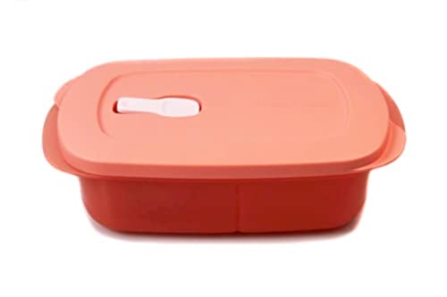 Tupperware Mikrowelle CrystalWave 1 L lachs mit Abtrennung Mikro Micro Crystal Wave Plus Fix von Tupperware