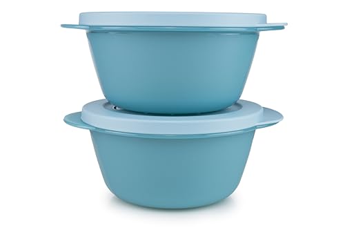 Tupperware Mikrowelle CrystalWave 2x 775 ml türkis (inkl. Ausstecher) von Tupperware