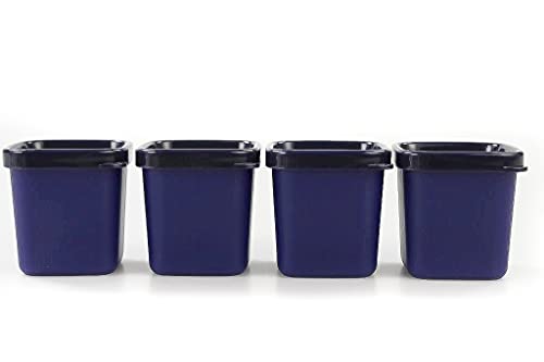 Tupperware Mikrowelle MicroGourmet Förmchen dunkelblau (4) Dampfwunder Micro Mikro von Tupperware