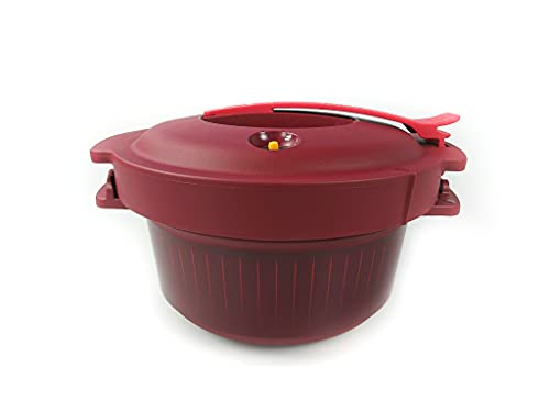 Tupperware Mikrowelle MicroQuick Schnellkochtopf rot Mikro Druck Micro 38672 von Tupperware