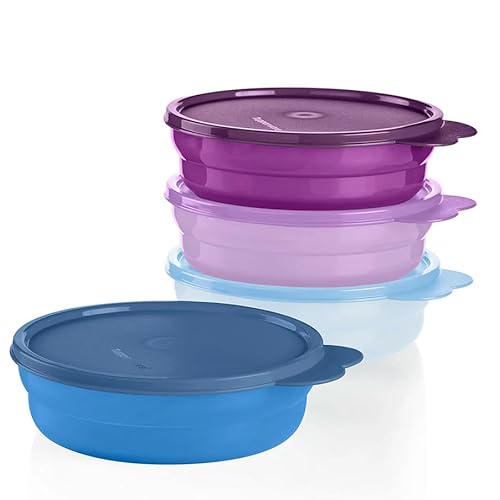 Tupperware Müslischalen-Set, mikrowellengeeignet, spülmaschinenfest und BPA-frei (4 Schüsseln, 4 Deckel) von Tupperware