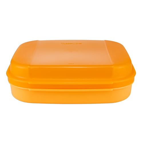Tupperware Naschkätzchen 1,1 L orange Bellevue Vorratshaltung Vorrat Apollo Brotdose Keksdose Vorratsdose (inkl. 1x Klebe-Wurm) von Tupperware
