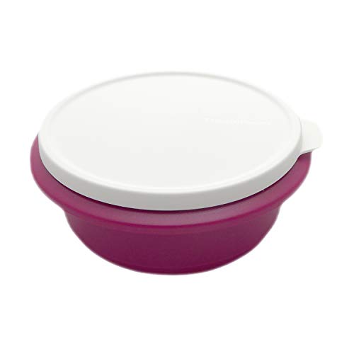 Tupperware Peng Schüssel 1 Liter Rührschüssel Servierschüssel Lila Brombeere Weiß von Tupperware