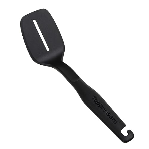 Tupperware Pfannenwender Schwarz (inkl. Kiwilöffel) - Kunststoff oder Silikon - 12 in - Rechteckig - Küchenschaber - Spachtel von Tupperware