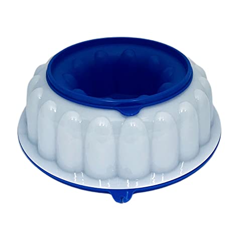 Tupperware Puddingform Charlotte Charlottenform Kuchen Pudding süße Versuchung Dessert lila blau von Tupperware