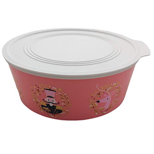Tupperware Quadro Runden Weihnachts- Motiv 1,5 Liter Lachs - Keksdose Keksbox Box Dose Behälter Großmutter Tupperware Quadro Runden Weihnachts- Motiv 1,5 Liter Lachs - Keksdose Keksbox Box Dose Behälter Großmutter von Tupperware