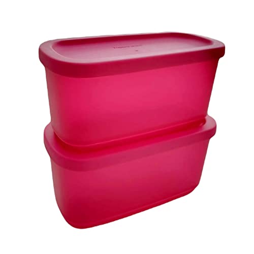 Tupperware SET (2) 250 ml Eisscholle Cubix Gefrier-Behälter Gefrierbehälter Brombeere dunkel pink von Tupperware