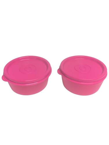 Tupperware Smidgets-Behälter klein Mini 90 ml mit Deckel 90ml 2 Stück Smidgets Wichtel (pink 2er 90ml) von Tupperware
